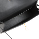 Hermes Kelly Sellier 20 Black Epsom Gold Hardware - Thumbnail View 8