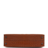 Hermes Kelly Sellier 20 Gold Matte Alligator Palladium Hardware