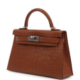 Hermes Kelly Sellier 20 Gold Matte Alligator Palladium Hardware