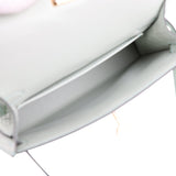 Hermes Kelly Sellier 20 Vert D'Eau Matte Porosus Crocodile Gold Hardware