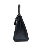 Hermes Kelly Retourne 28 Bleu Abysse Evercolor Gold Hardware - Thumbnail View 3