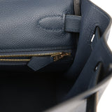 Hermes Kelly Retourne 28 Bleu Abysse Evercolor Gold Hardware - Thumbnail View 8