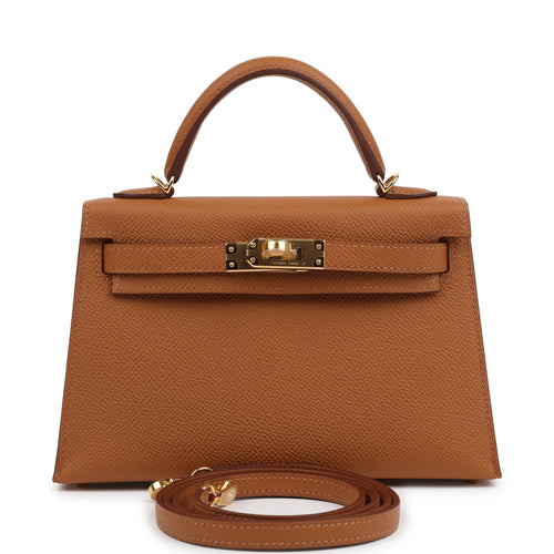 Hermes Special Order (HSS) Kelly Sellier 20 Gold Verso Epsom Gold Hardware