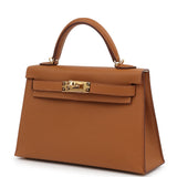 Hermes Special Order (HSS) Kelly Sellier 20 Gold Verso Epsom Gold Hardware - Thumbnail View 5