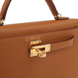 Hermes Special Order (HSS) Kelly Sellier 20 Gold Verso Epsom Gold Hardware - Thumbnail View 7