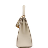 Hermes Kelly Sellier 25 Craie Epsom Gold Hardware - Thumbnail View 3