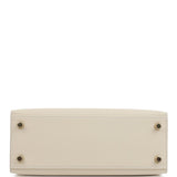 Hermes Kelly Sellier 25 Craie Epsom Gold Hardware - Thumbnail View 6