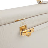 Hermes Kelly Sellier 25 Craie Epsom Gold Hardware - Thumbnail View 7