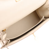 Hermes Kelly Sellier 25 Craie Epsom Gold Hardware - Thumbnail View 8