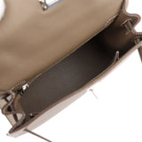 Hermes Kelly Sellier 25 Etoupe Epsom Palladium Hardware