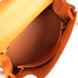 Hermes Special Order (HSS) Kelly Retourne 25 Orange Verso Togo Gold Hardware