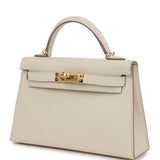 Hermes Kelly Sellier 20 Craie Epsom Gold Hardware