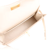 Hermes Kelly Sellier 20 Craie Epsom Gold Hardware