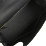 Pre-owned Hermes Kelly Sellier 28 Black Epsom Gold Hardware
