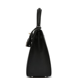 Hermes Kelly Sellier 25 Black Epsom Electrum Hardware