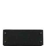 Hermes Kelly Sellier 25 Black Epsom Electrum Hardware