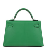 Hermes Kelly Sellier 20 Bambou Chevre Chamkila Palladium Hardware