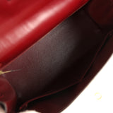 Vintage Hermes Kelly Sellier 28 Rouge H Box Gold Hardware