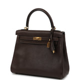 Hermes Kelly Retourne 25 Ebene Barenia Faubourg Gold Hardware