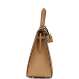 Hermes Kelly Sellier 25 Chai Epsom Gold Hardware