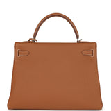 Hermes Kelly Retourne 32 Gold Togo Palladium Hardware