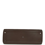 Vintage Hermes Shoulder Kelly 42 JPG Chocolate Clemence Palladium Hardware - Thumbnail View 6