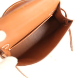 Pre-owned Hermes Kelly Sellier 20 Gold Epsom Gold Hardware