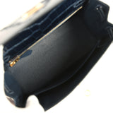 Hermes Kelly Sellier 25 Bleu Baltique Shiny Alligator Gold Hardware