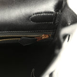 Vintage Hermes Kelly Retourne 32 Black Gulliver Gold Hardware - Thumbnail View 8