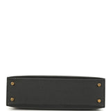 Hermes Kelly Sellier 20 Black Madame and Shiny Alligator Touch Gold Hardware