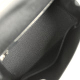 Hermes Kelly Sellier 25 Black Epsom Electrum Hardware