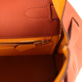 Pre-owned Hermes Special Order (HSS) Kelly Retourne 32 Cuivre Verso Togo Gold Hardware