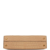 Hermes Kelly Sellier 20 Chai Matte Alligator Gold Hardware