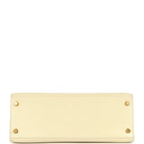 Vintage Hermes Kelly Sellier 28 Parchemin Box Gold Hardware