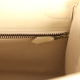 Vintage Hermes Kelly Sellier 28 Parchemin Box Gold Hardware