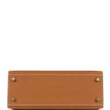 Hermes Kelly Sellier 25 Gold Epsom Gold Hardware
