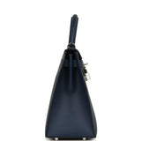 Hermes Kelly Sellier 28 Bleu Navy Epsom Palladium Hardware