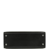 Hermes Kelly Sellier 25 Black Box Palladium Hardware
