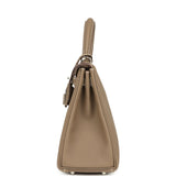 Hermes Kelly Retourne 25 Etoupe Togo Palladium Hardware