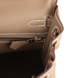 Hermes Kelly Retourne 25 Etoupe Togo Palladium Hardware