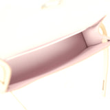 Hermes Special Order (HSS) Kelly Sellier 20 Mauve Pale and Craie Epsom Palladium Hardware