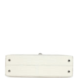 Hermes Kelly Sellier 20 Creme Chantilly Matte Alligator Palladium Hardware