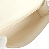 Hermes Kelly Sellier 20 Creme Chantilly Matte Alligator Palladium Hardware