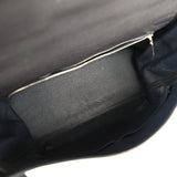 Pre-owned Hermes Kelly Retourne 40 Bleu Indigo Togo Palladium Hardware