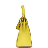 Hermes Kelly Sellier 25 Lime Epsom Gold Hardware