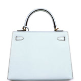 Hermes Kelly Sellier 25 Bleu Brume Epsom Gold Hardware - Thumbnail View 4
