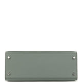 Hermes Kelly Sellier 28 Vert Amande Epsom Palladium Hardware