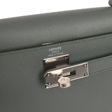 Hermes Kelly Sellier 28 Vert Amande Epsom Palladium Hardware