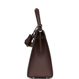 Hermes Kelly Sellier 25 Rouge Sellier Epsom Palladium Hardware