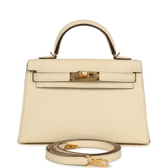 Hermes Kelly Sellier 20 Nata Epsom Gold Hardware